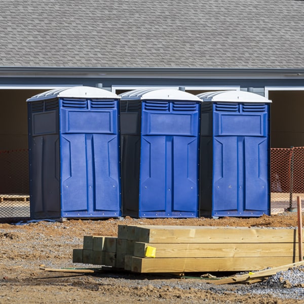 how can i report damages or issues with the porta potties during my rental period in Fly Creek NY